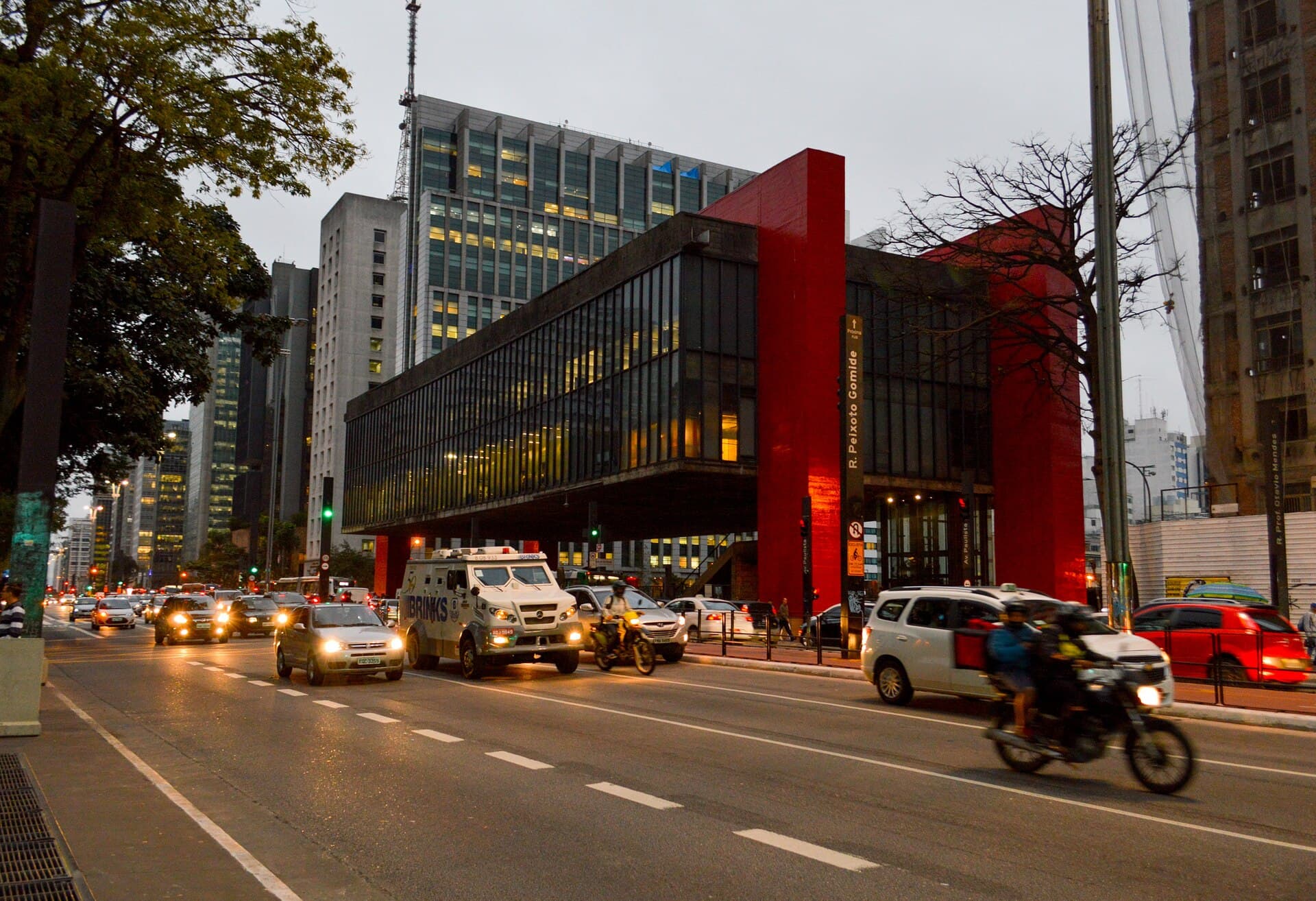 Fachada do MASP, o Museu de Arte de São Paulo, na Avenida Paulista